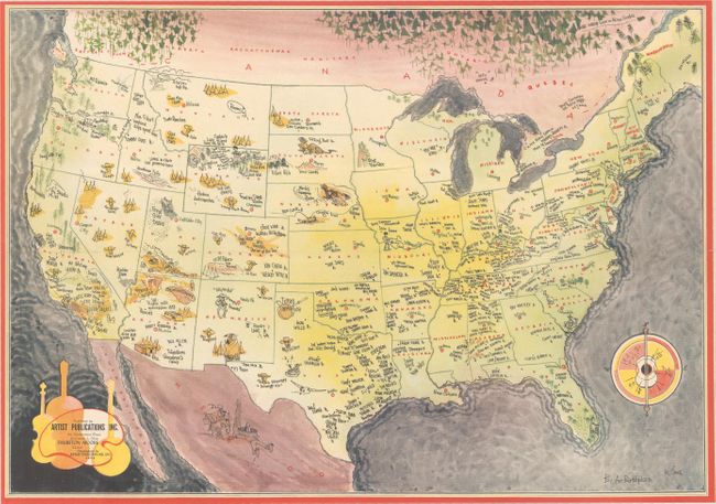 [Untitled - Map of Birthplaces of Country Music Stars]