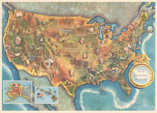 The 50 United States of America [and] Presidential Election Map Compliments of Disabled American Veterans