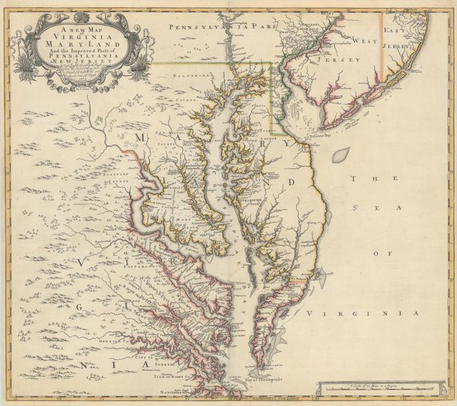 A New Map of Virginia Mary-land and the Improved Parts of Pennsylvania & New Jersey...