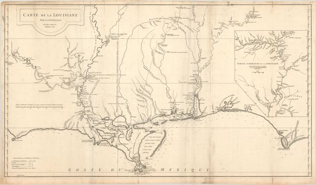 Carte de la Louisiane par Le Sr. D'Anville Dressee en Mai 1732. Publiee en 1752.