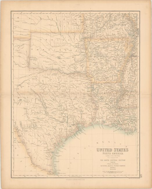 United States North America ... The South Central Section Comprising Texas, Louisiana, Mississippi, Arkansas, Western Territory, and Part of Missouri
