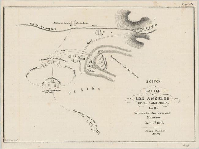 Sketch of the Battle de Los Angeles Upper California... [and] Sketch of the Passage of the Rio San Gabriel, Upper California... [and] Sketch of the Actions Fought at San Pascal... [and] [Untitled - Map of the California Coast]