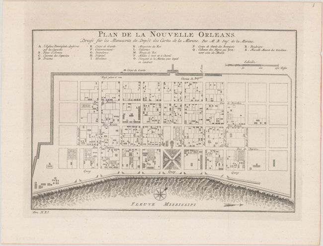 Plan de la Nouvelle Orleans. Dressee sur les Manuscrits du Depot des Cartes de la Marine