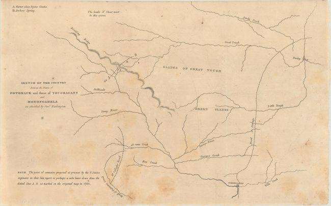 Sketch of the Country Between the Waters of Potomack and Those of Youghagany and Monongahela as Sketched by Genl. Washington