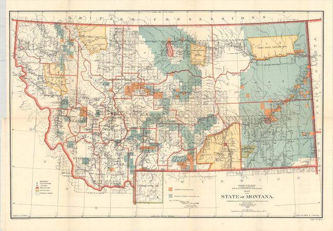 Map of the State of Montana