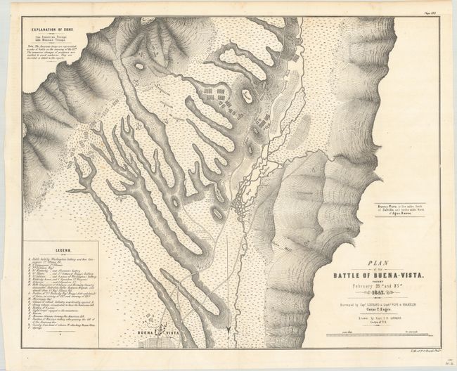 Plan of the Battle of Buena-Vista... [and] Survey of the Mexican Lines of Defence at Cerro Gordo... [and] La Paz (Lower California) and Its Environs, Showing the Positions Occupied by the U.S. Troops and the Mexicans