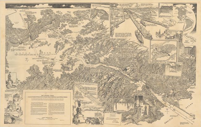 The Panama Canal as Seen by Charles H. Owens of the Los Angeles Times Art Staff from a Special Military Airplane