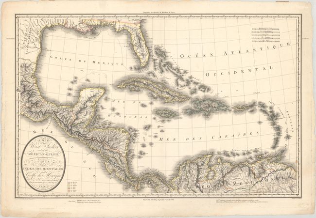 A Map of the West-Indies and of the Mexican-Gulph. / Carte des Indes Occidentales et du Golfe du Mexique