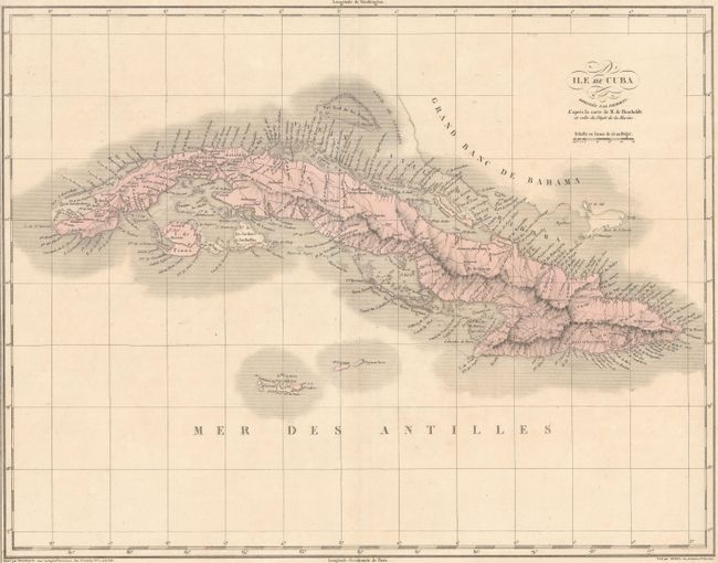 Carte Geographique, Statistique et Historique de Cuba