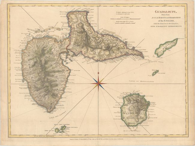 Guadaloupe, Done from Actual Surveys and Observations of the English, Whilst the Island Was in Their Possession, with Subsequent Improvements