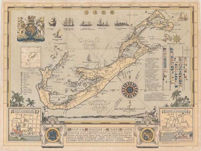 A Map of the Bermudas or Somers Islands Discovered by Juan de Bermudez In or About the Year 1503...