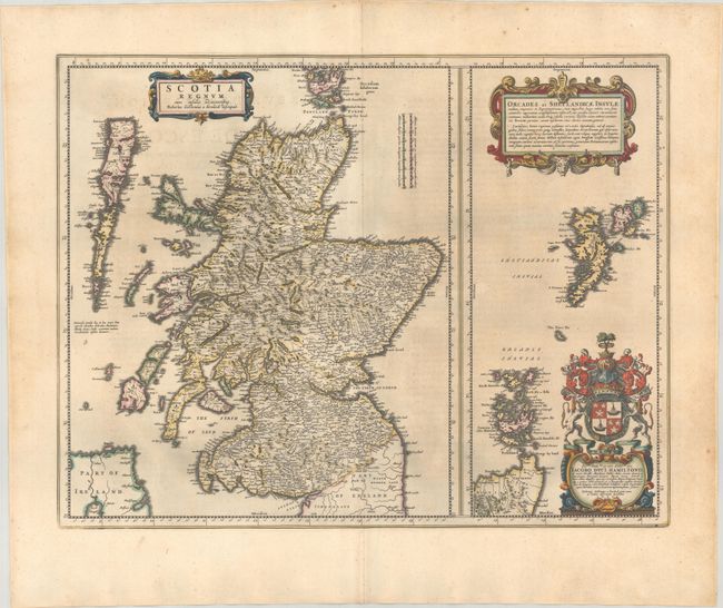 Scotia Regnum cum Insulis Adjacentibus. Robertus Gordonius a Straloch Descripsit [on sheet with] Orcades et Shetlandicae Insulae...