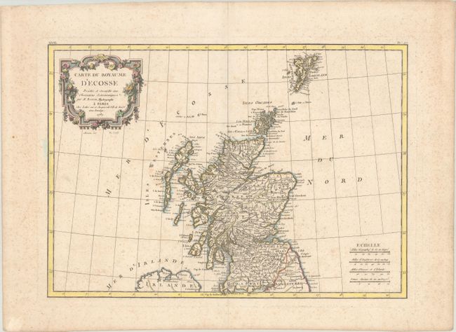 Carte du Royaume d'Ecosse Projettee et Assujettie aux Observations Astronomiques