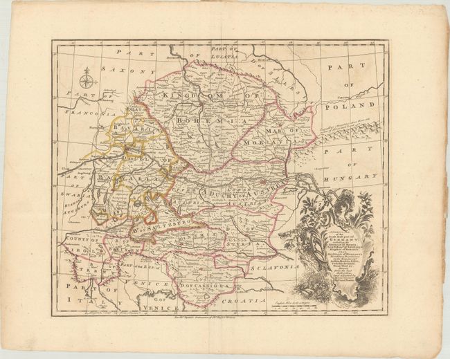 A Correct Map of the South East Part of Germany; Including the Electorate of Bavaria, Arch Bishopk. of Saltzburg & Kingdom of Bohemia...