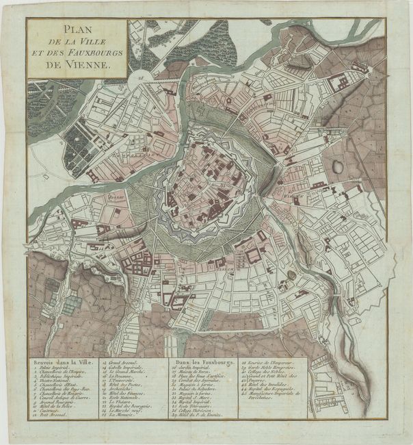 Plan de la Ville et des Fauxbourgs de Vienne