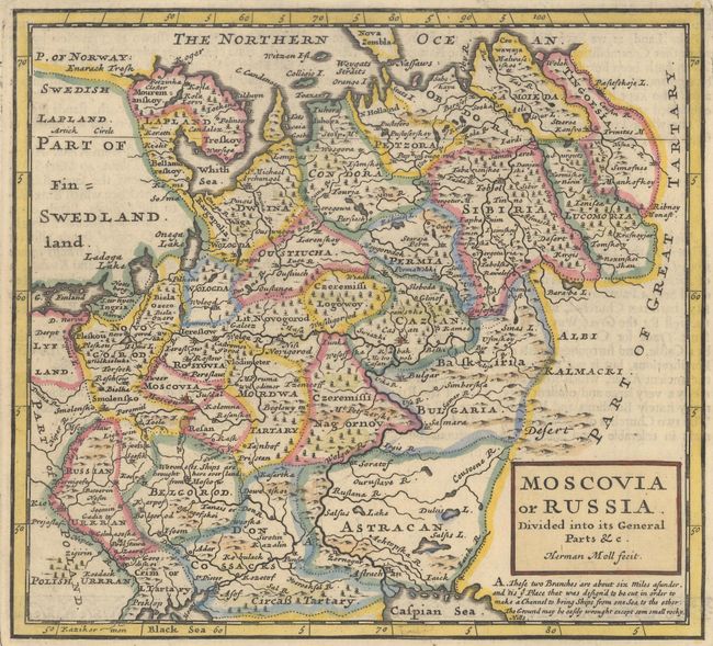 Moscovia or Russia. Divided Into Its General Parts &c.