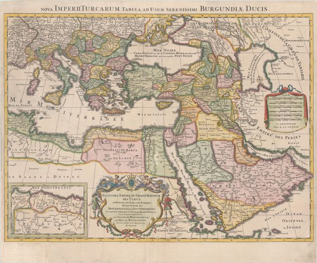 Estats de l'Empire du Grand Seigneur des Turcs, en Europe, en Asie, et en Afrique, Divise en Tous ses Beglerbeglicz, ou Gouvernements...