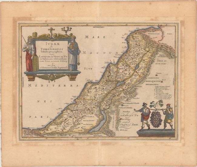 Iudaeae seu Terrae Israelis Tabula Geographica; in qua Locorum in Veteri et Novo Testamento Celebratissimorum Situs Accurate Descripti...