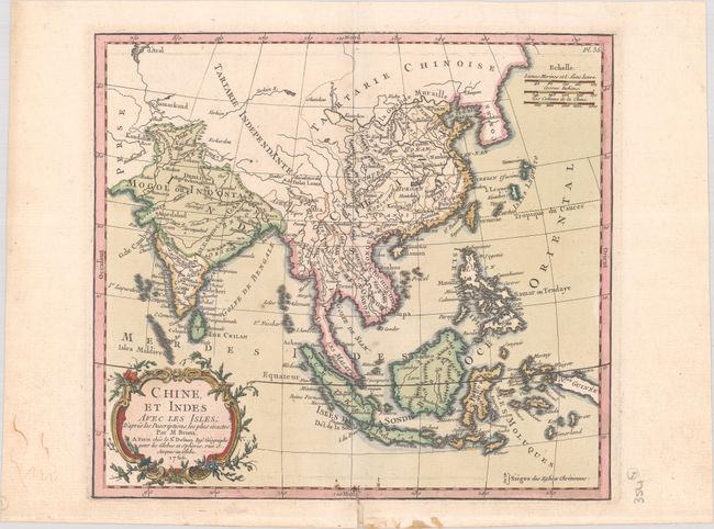 Chine, et Indes avec les Isles; d'Apres les Descriptions, les Plus Exactes