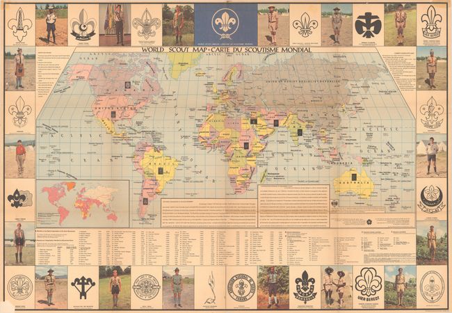 World Scout Map / Carte du Scoutisme Mondial