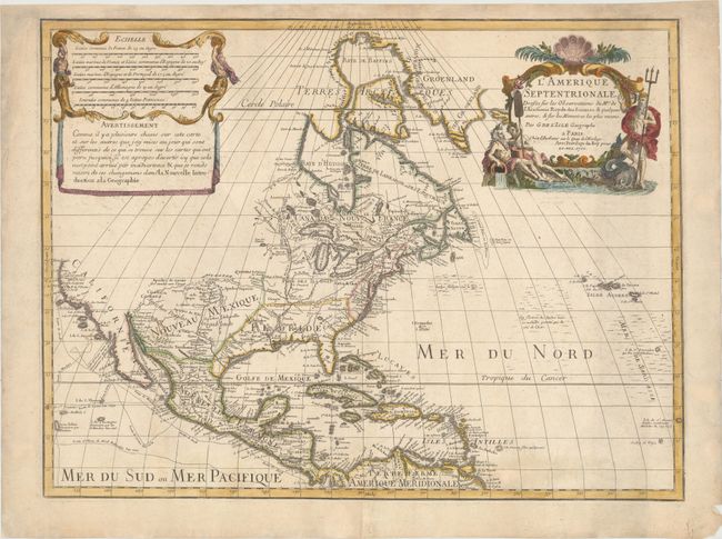 L'Amerique Septentrionale. Dressee sur les Observations de Mrs. de l'Academie Royale des Sciences. & Quelques Autres, & sur les Memoires les Plus Recens