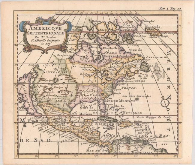 Americque Septentrionale par N. Sanson d'Abbeville Geographe du Roy