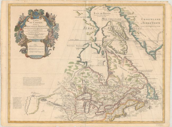 Carte du Canada ou de la Nouvelle France et des Decouvertes qui y ont ete Faites Dressee sur Plusieurs Observations et sur un Grand Nombre de Relations Imprimees ou Manuscrites...