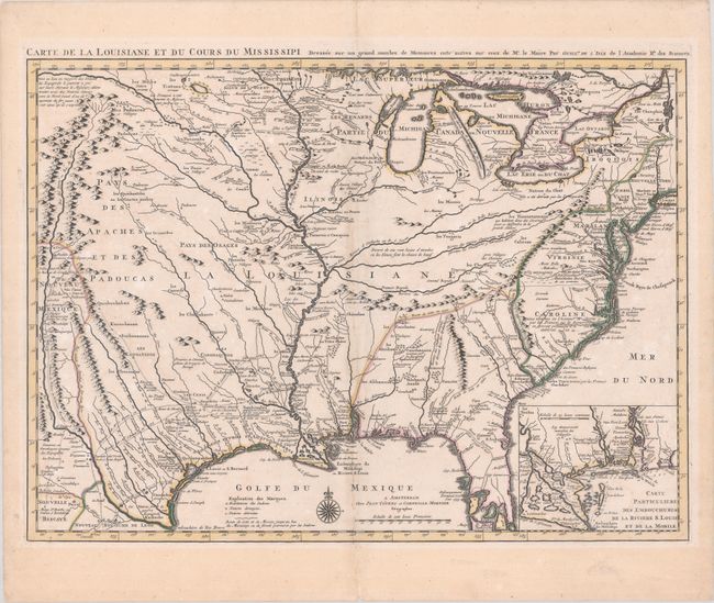 Carte de la Louisiane et du Cours du Mississipi Dressee sur un Grand Nombre de Memoires Entr' Autres sur ceux de Mr. le Maire