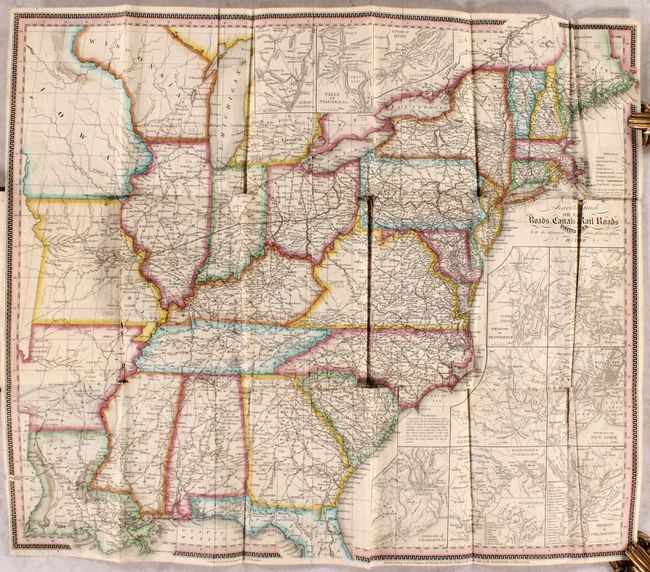 The Travellers Guide or Map of the Roads, Canals & Rail Roads of the United States... [in] The American Traveller; or Guide Through the United States...