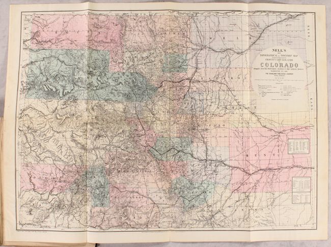Nell's New Topographical & Township Map... [in] Crofutt's Grip-Sack Guide of Colorado [Map in Book]