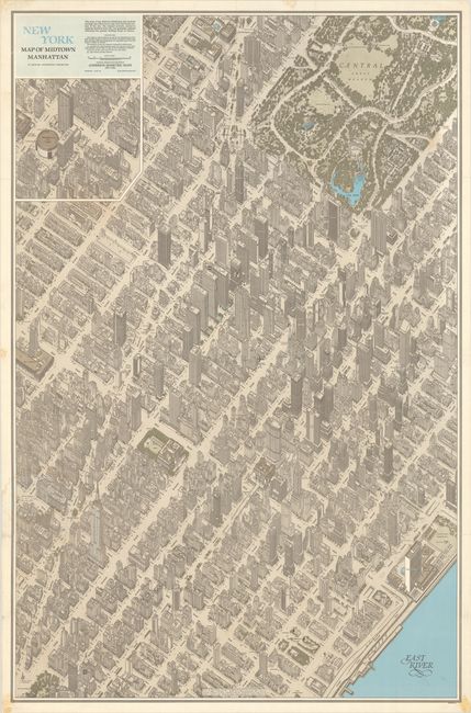 New York Map of Midtown Manhattan