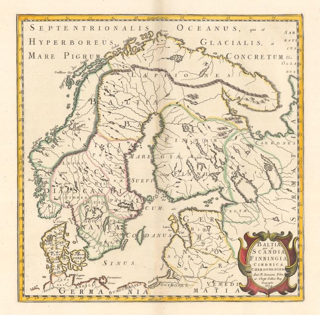 Baltia, quae et Scandia, Finningia, Cimbrica Chersonesus &c.