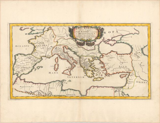 Rei Romanae Tabula Geographica ex C.I. Caesaris Commentarijs de Bello Civili