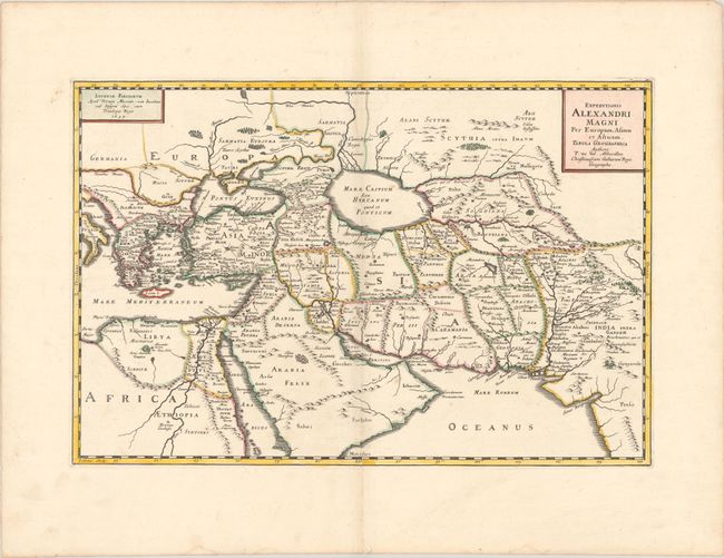 Expeditionis Alexandri Magni per Europam, Asiam et Africam Tabula Geographica