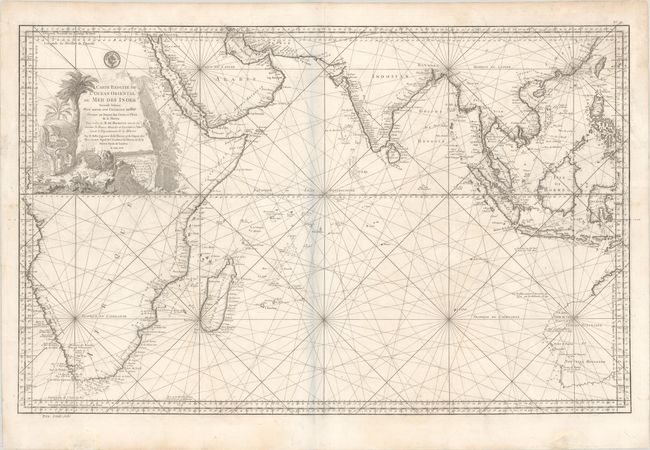 Carte Reduite de l Ocean Oriental ou Mer des Indes Seconde Edition pour Servir aux Vaisseaux du Roy...