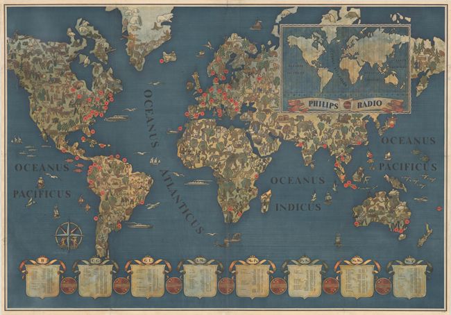 [Philips Radio Pictorial Map of the World]