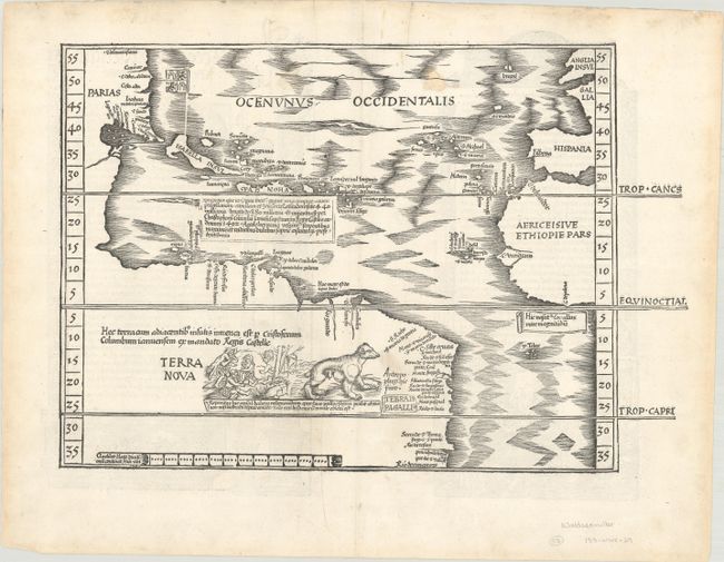 [Title on Verso] Oceani Occidetalis seu Terre Nove Tabula