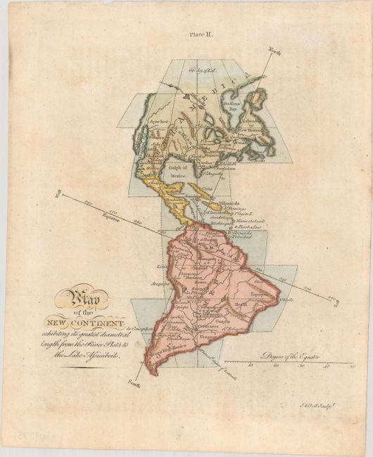 Map of the New Continent Exhibiting Its Greatest Diametral Length from the River Plata to the Lake Assiniboils