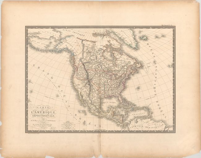 Carte de l'Amerique Septentrionale