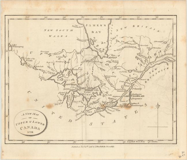 A New Map of Upper & Lower Canada