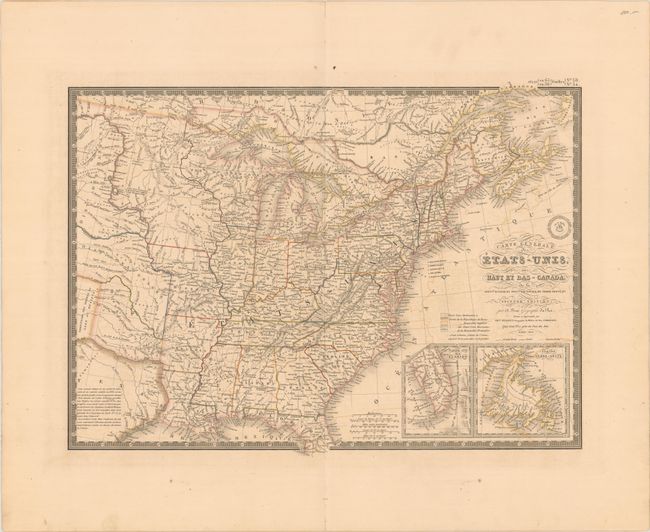 Carte Generale des Etats-Unis, des Haut et Bas-Canada, de la Nouvle. Ecosse, du Nouvau. Brunswick, de Terre-Neuve, &a. Seconde Edition