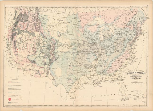 Asher & Adams' Geological Map. United States and Territories