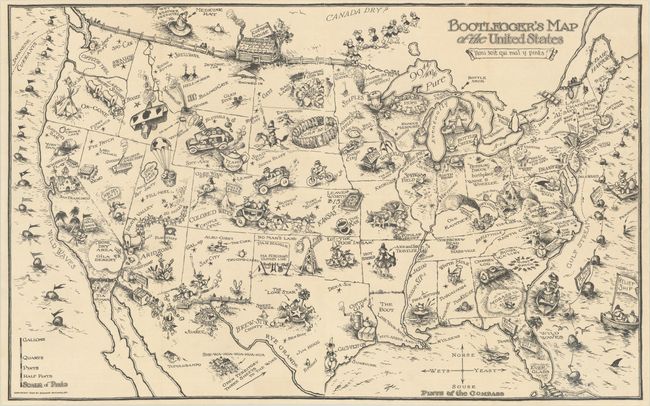 Bootlegger's Map of the United States