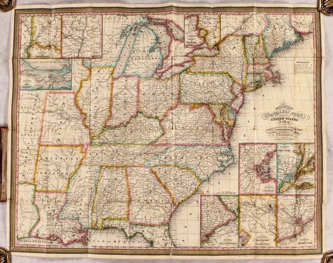 Mitchell's Travellers Guide Through the United States. A Map of the Roads, Distances, Steam Boat & Canal Routes &c.