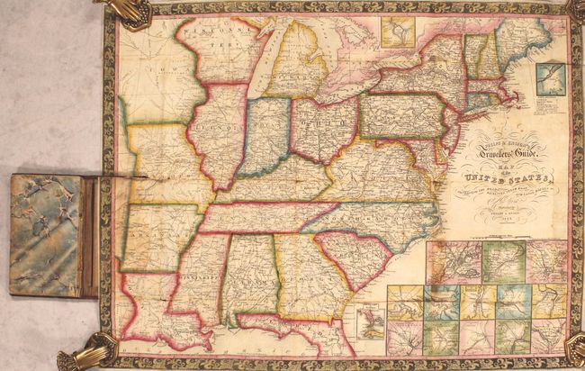 Phelps & Ensign's Travellers' Guide, and Map of the United States, Containing the Roads, Distances, Steam Boat and Canal Routes &c.