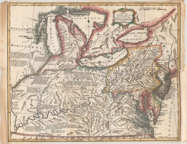 A New and Accurate Map of the Provinces of Pensilvania, Virginia, Maryland and New Jersey