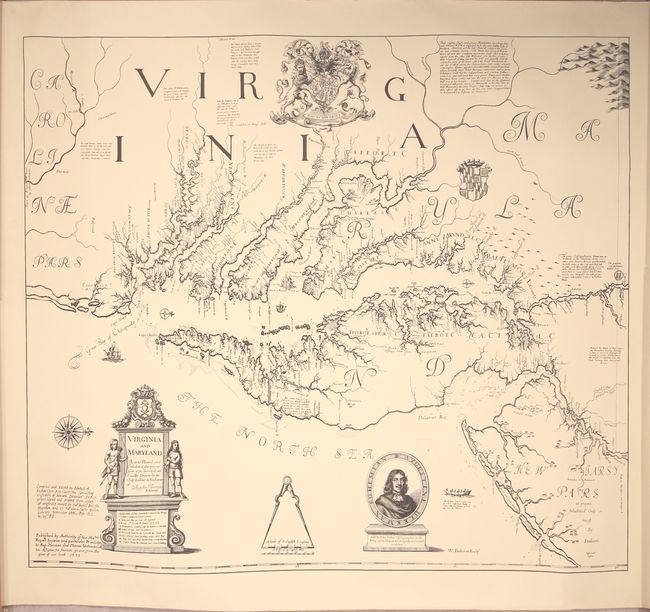 [Reproduction] Virginia and Maryland as It Is Planted and Inhabited This Present Year 1670 Surveyed and Exactly Drawne by the Only Labour & Endeavour of Augustin Hermann Bohemiensis