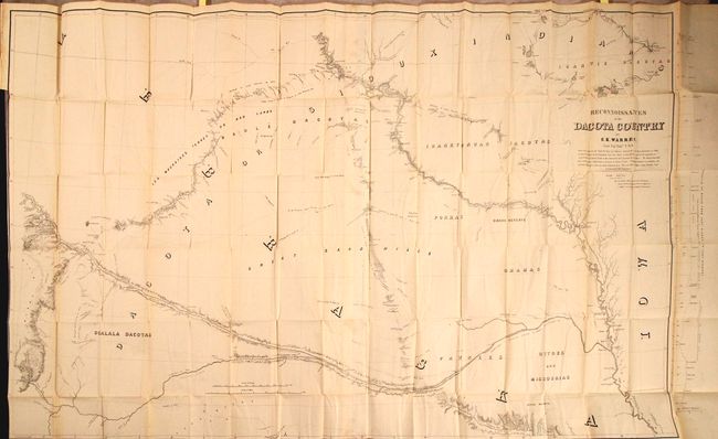 [2 Maps with Report] Reconnoissances in the Dacota Country [and] Sketch of the Blue Water Creek... [with] Explorations in the Dacota Country, in the Year 1855