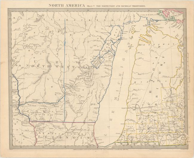 North America Sheet V The North West and Michigan Territories