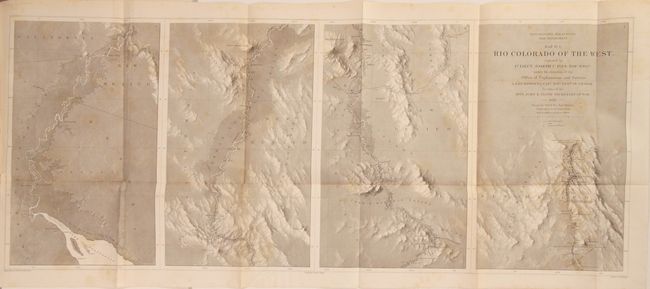 [4 Maps with Report] [2 Examples Each of] Map No. 1 [and] Map No. 2 Rio Colorado of the West explored by 1st Lieut. Joseph C. Ives [bound in] Report upon the Colorado River of the West, Explored 1857 and 1858